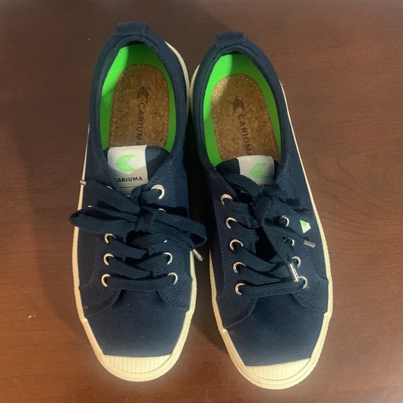 Cariama Women Low Top Navy Canvas Sneakers size 8.5 - Picture 7 of 10